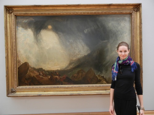 Me and my boyfriend, Turner, in his wing at the Tate Britain. 