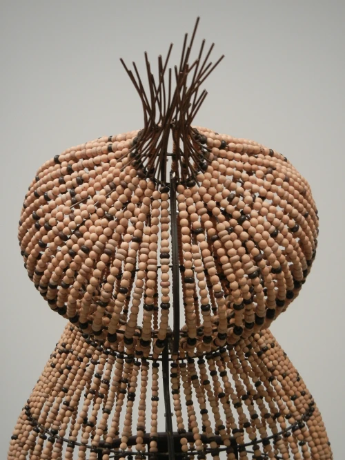 detail of sculpture, "Cocon du Vide 2000" by Chen Zhen, Chinese born Artist, 1955-2000